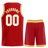 Custom Red White Classic Sets Sports Uniform Basketball Jersey