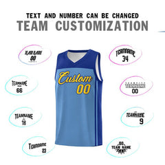 Custom Light Blue Royal Classic Sets Sports Uniform Basketball Jersey