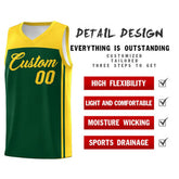 Custom Green Gold Classic Sets Sports Uniform Basketball Jersey
