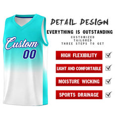 Custom Bright Green White Gradient Fashion Sets Sports Uniform Basketball Jersey