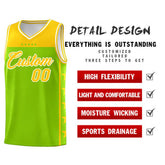 Custom Neon Green Yellow Personalized Star Pattern Sports Uniform Basketball Jersey