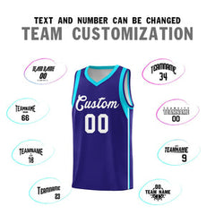 Custom Purple White Sleeve Color Blocking Classic Sets Sports Uniform Basketball Jersey