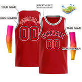 Custom Red White-Royal Classic Tops Men Casual Bull Basketball Jersey