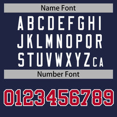 Custom Navy White-Red Classic Tops Men Casual Bull Basketball Jersey