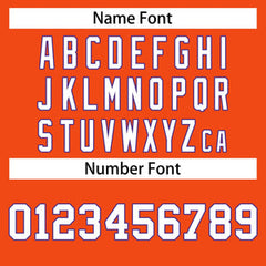 Custom Orange White-Royal Classic Tops Casual Basketball Jersey