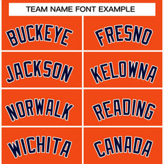 Custom Orange Navy-White Classic Tops Casual Basketball Jersey