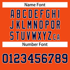 Custom Orange Navy-White Classic Tops Casual Basketball Jersey