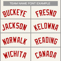 Custom Cream Red Classic Tops Casual Basketball Jersey