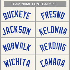 Custom Cream Royal Classic Tops Casual Basketball Jersey