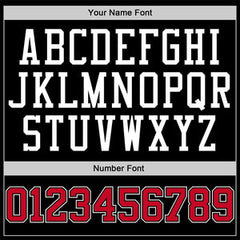 Custom Black Red-Red Classic Sets Basketball Jersey