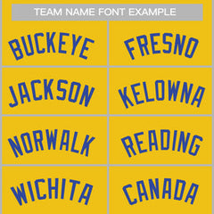 Custom Yellow Royal-White Classic Tops Casual Basketball Jersey