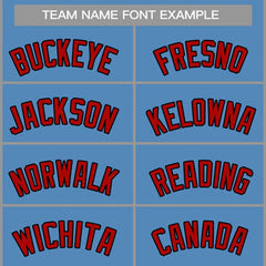 Custom Light Blue Red-Black Classic Tops Casual Basketball Jersey