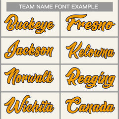 Custom Cream Yellow-Black Classic Tops Casual Basketball Jersey