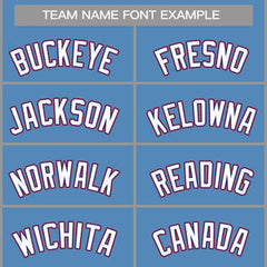 Custom Light Blue White-Royal Classic Tops Casual Basketball Jersey