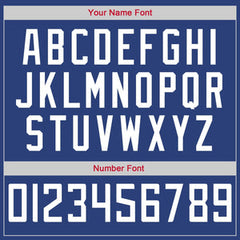 Custom Blue White-Red Classic Tops Casual Fake Sleeve Basketball Jersey