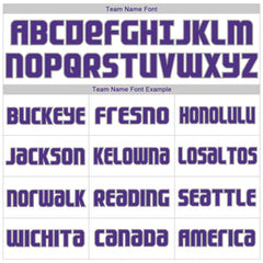 Custom White Purple-Gray Classic Tops Casual Fake Sleeve Basketball Jersey