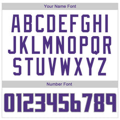 Custom White Purple-Gray Classic Tops Casual Fake Sleeve Basketball Jersey