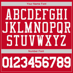 Custom Red White Classic Tops Casual Fake Sleeve Basketball Jersey