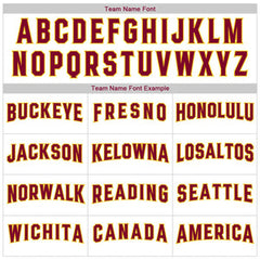 Custom White Maroon-Yellow Classic Tops Casual Fake Sleeve Basketball Jersey