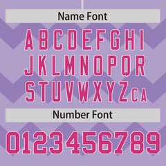 Custom Light Purple Rose Red-White Personalized Ripple Design Authentic Baseball Jersey