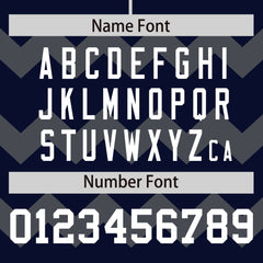 Custom Navy Gray-White Personalized Ripple Design Authentic Baseball Jersey