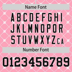 Custom Light Pink Black-White Personalized Plaid Design Authentic Baseball Jersey