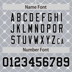 Custom Gray Black-White Personalized Plaid Design Authentic Baseball Jersey