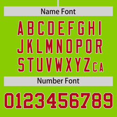 Custom Neon Green Red Personalized Plaid Fashion Design Authentic Baseball Jersey