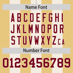 Custom Cream Khaki Thick Stripe Fashion Authentic Baseball jersey