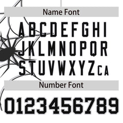 Custom White Black Spider Web Pattern Raglan Sleeves Authentic Baseball Jersey