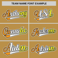 Custom Old Gold Maverique For Pride Month Classic Style Authentic Baseball Jersey