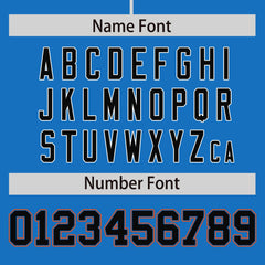 Custom Powder Blue Orange Personalized Phonetic Rhythm Authentic Baseball Jersey