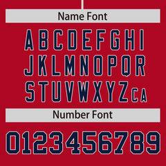 Custom Red Black Personalized Phonetic Rhythm Authentic Baseball Jersey