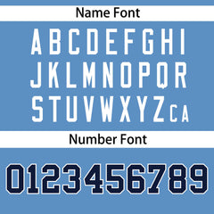 Custom Light Blue Navy-White Personalized Side Two-Tone Design Authentic Baseball Jersey