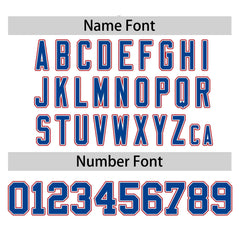 Custom White Royal Texas Flag Classic Style Authentic Baseball Jersey