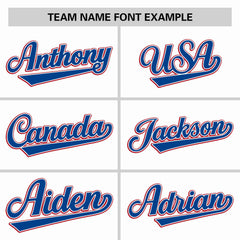 Custom White Royal Texas Flag Classic Style Authentic Baseball Jersey