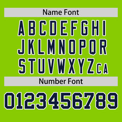 Custom Neon Green Navy-White Stripe Fashion Raglan Sleeves Authentic Baseball Jersey