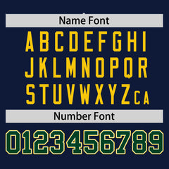 Custom Navy Green Gradient Fashion Design Authentic Baseball Jersey