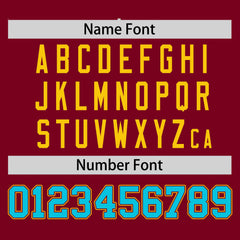 Custom Crimson Sky Blue Gradient Fashion Design Authentic Baseball Jersey