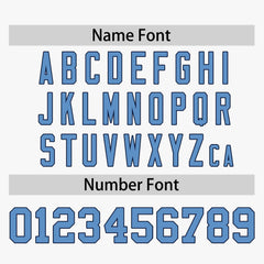 Custom White Light Blue-Navy Personalized Raglan Sleeves Authentic Baseball Jersey