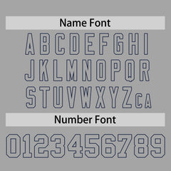 Custom Gray-Navy Personalized Raglan Sleeves Authentic Baseball Jersey