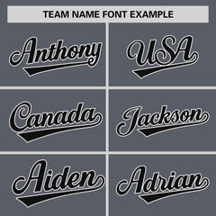 Custom Dark Gray Black-Gray Stripe Fashion Raglan Sleeves Authentic Two-Button Baseball Jersey