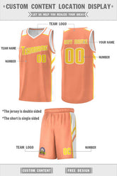 Custom Orange Yellow-White Classic Sets Sports Uniform Basketball Jersey