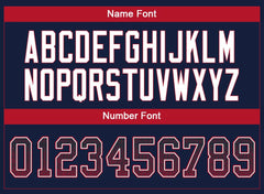 Custom Navy Red-White Drift Fashion Mesh Authentic Football Jersey