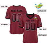 Custom Cardinal Black-White Drift Fashion Mesh Authentic Football Jersey
