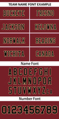 Custom Burgundy Khaki Insert Color Design Mesh Authentic Football Jersey