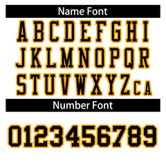 Custom White Black-Yellow Classic Style Authentic Football Jersey