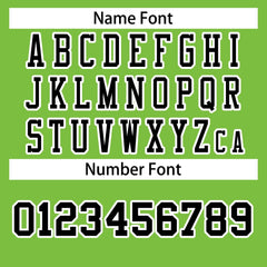 Custom Neon Green Black-White Classic Style Authentic Football Jersey