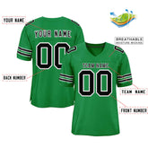Custom Kelly Green Black-White Classic Style Authentic Football Jersey