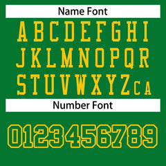 Custom Kelly Green Kelly Green-Gold Classic Style Authentic Football Jersey